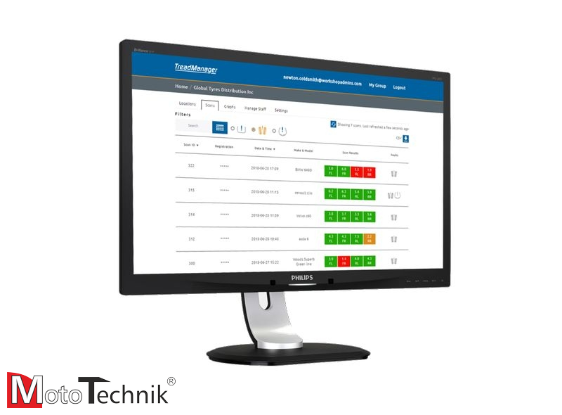 Ręczny skaner profilu opon HOFMANN TradeReader®