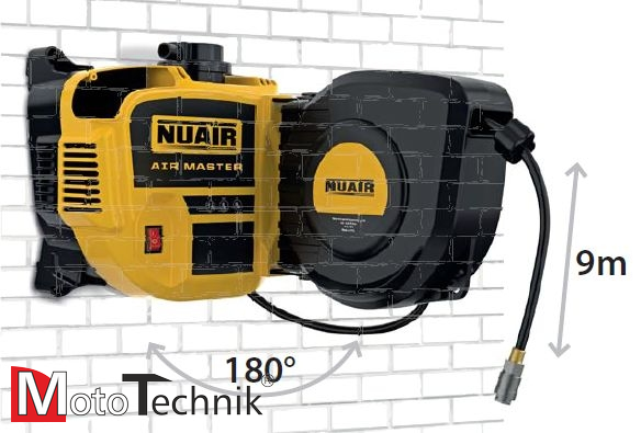 NUAIR AIR MASTER Kompresor tłokowy bezolejowy ścienny (1,1 kW)