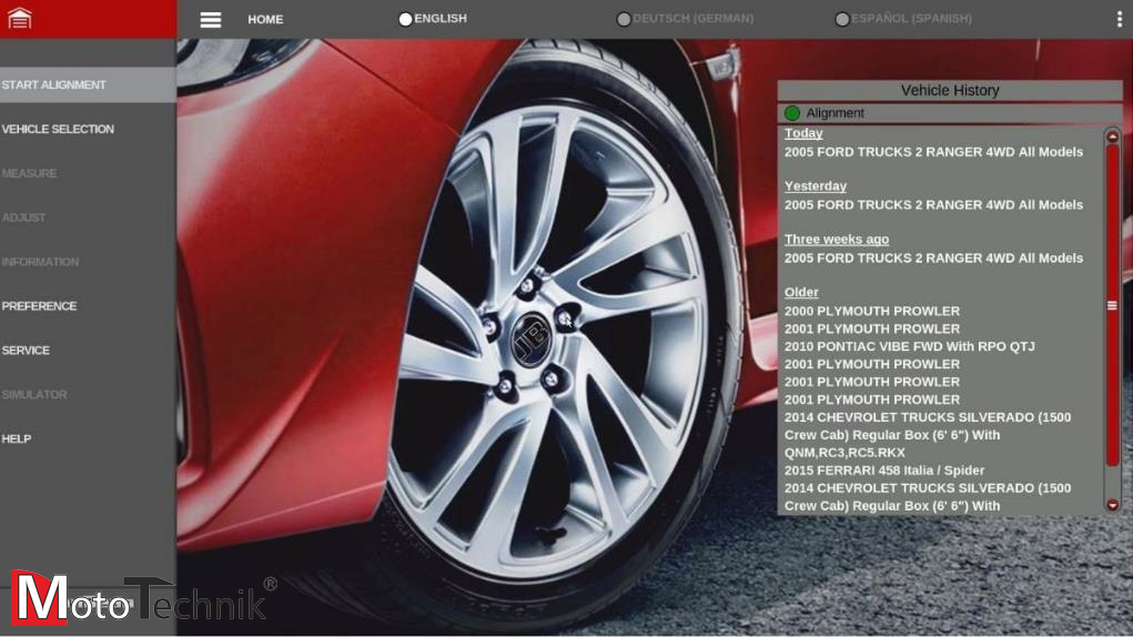 Urządzenie do Geometrii HOFMANN Geoliner ® 630 TILT 3D