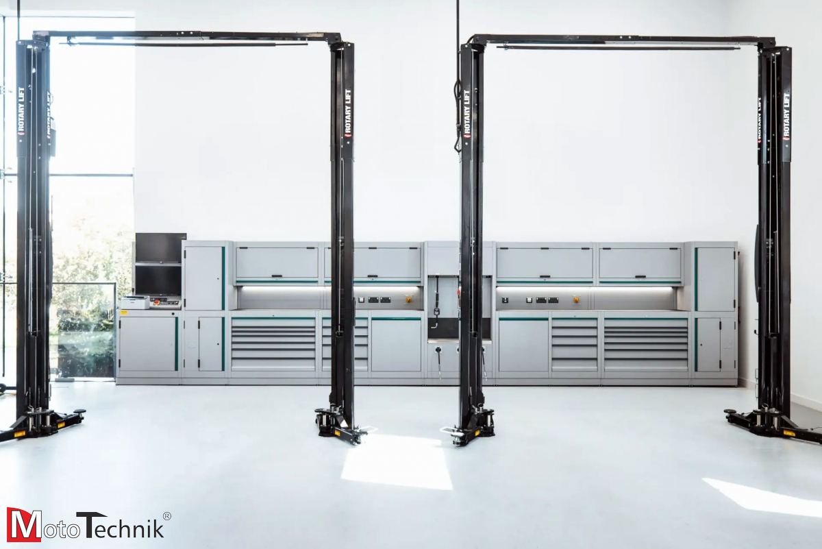 Podnośnik hydrauliczny 2-kolumnowy ROTARY SPOA3TS-5-EH2 (3,5 t.)