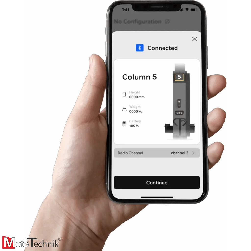 Kolumny mobilne RAVAGLIOLI Alpha Seria 4-7.5 - zestaw 4 kolumn elektrohydraulicznych mobilnych (do wewnątrz)