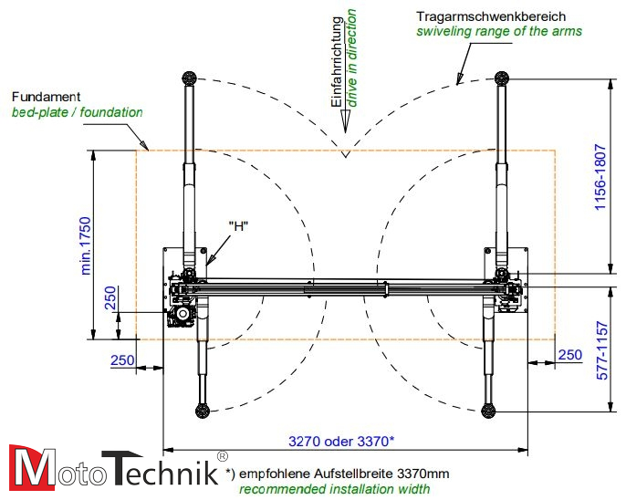 Podnośnik hydr. dwukolumnowy NUSSBAUM Power Lift SLH 4600 UNI Advanced GH1