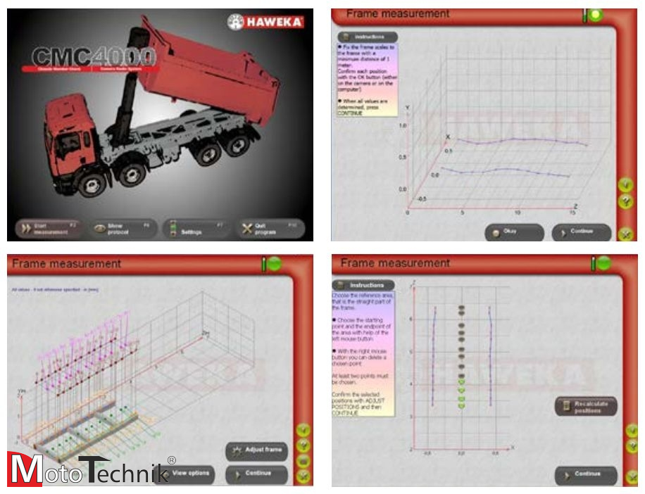 Urządzenie do pomiaru ram - HAWEKA - CMC4000 LKW (samodzielne)
