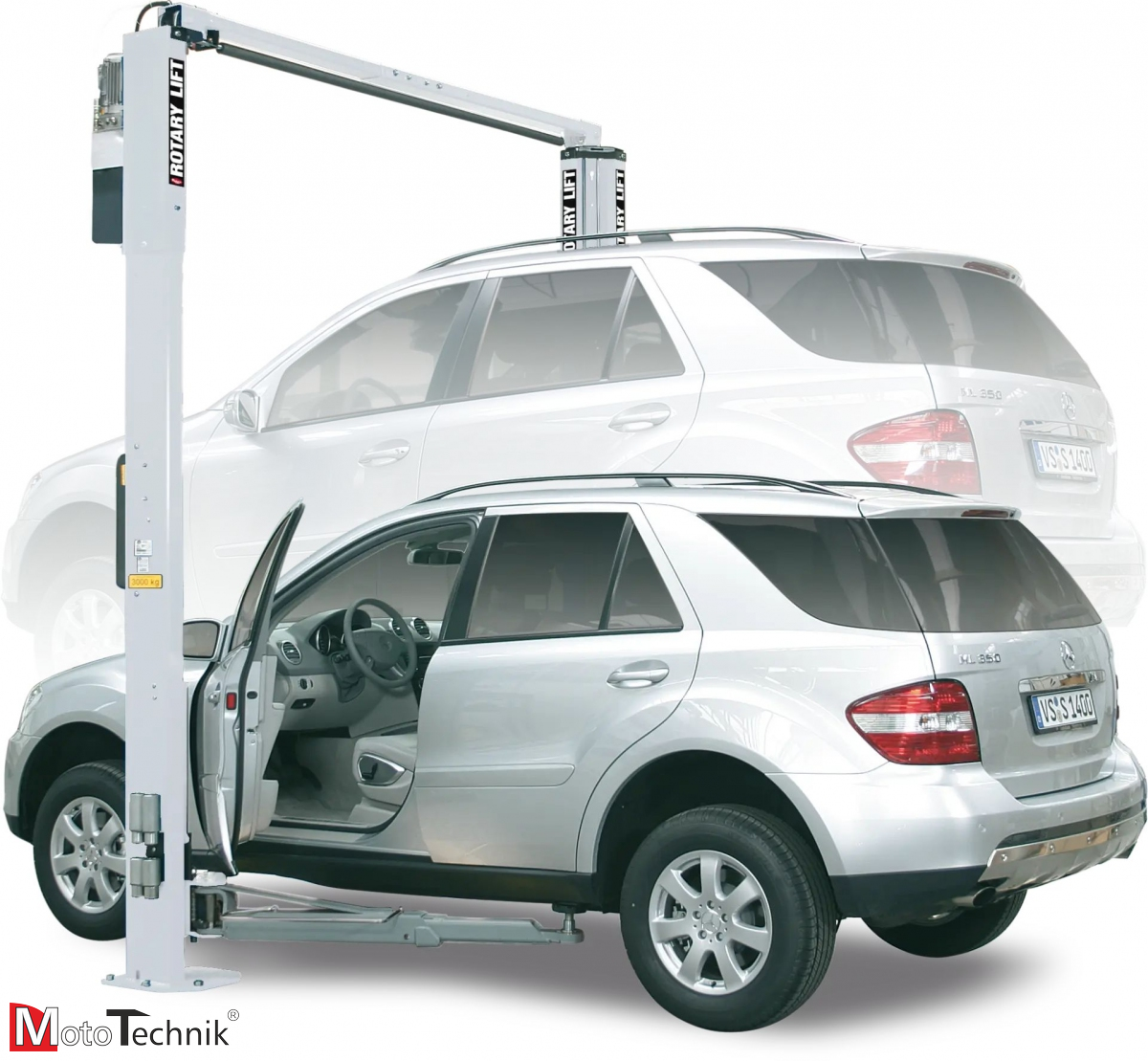Podnośnik hydrauliczny 2-kolumnowy ROTARY SPOA3TS-5-EH2 (3,5 t.)